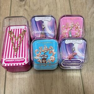 FAO Schwarz Charm Squad Set in Pink, Purple, Blue
